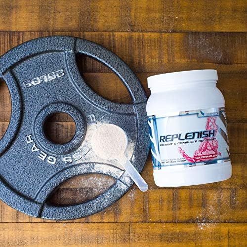 Nutrition Replenish Instant & Complete Recovery (Post Workout Formula, 11g of BCAAs & EAAs, 20g Whey Protein, 1000mg Creatine MagnaPower, Zero Refined Sugars) – 2lb Jar – Watermelon