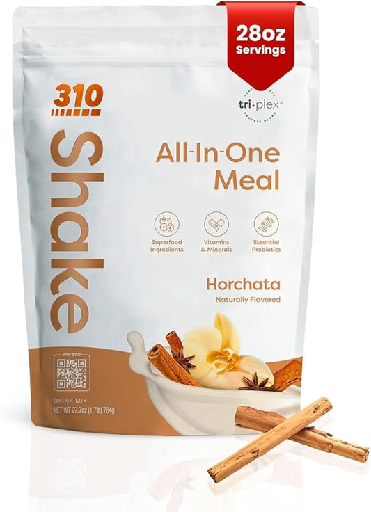 310 Nutrition All-In-One Meal Replacement Shake-Superfood Protein with Fiber, Probiotics & Adaptogens – Low Carb, Vegan, Keto & Paleo Friendly - 𝟮𝟴 𝗦𝗲𝗿𝘃𝗶𝗻𝗴𝘀 𝗛𝗼𝗿𝗰𝗵𝗮𝘁𝗮