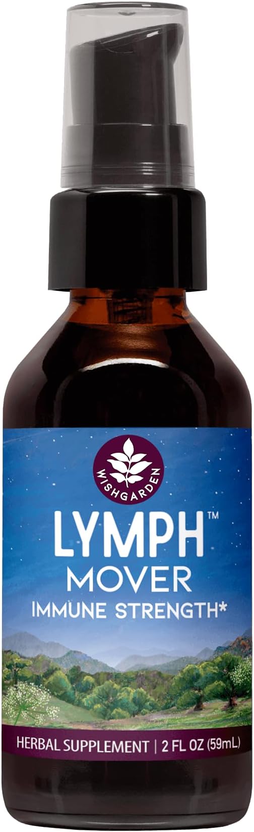 WishGarden Herbs Lymph Mover Immune Strength - Natural Herbal Lymphatic Drainage and Lymphatic Cleanse Supplement with Echinacea for Immune Support, Supports Healthy Lymphatic System Function, 2oz