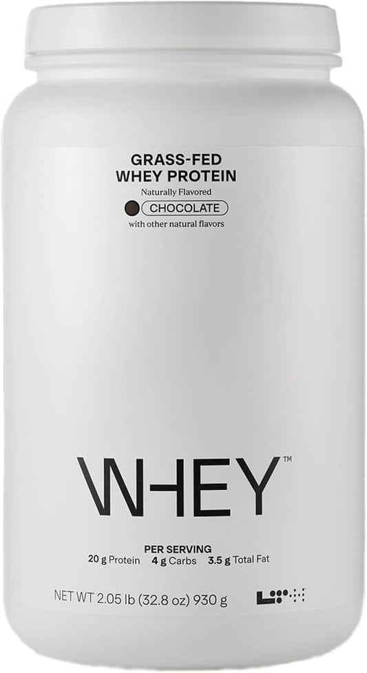 LTH Whey Protein - Grass-Fed Whey Protein Powder - New Zealand Grass-Fed Whey - with Amino Acids - Aids Lean Muscle & Recovery - Supports Immune & Liver Health - Chocolate, 930 Grams
