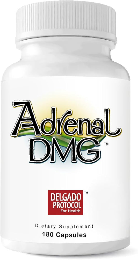 Adrenal DMG - 180 Capsules - Support Daytime Energy, Better Sleep, Immune System, Reduce Stress Levels, and Fatigue - All Natural Supplement