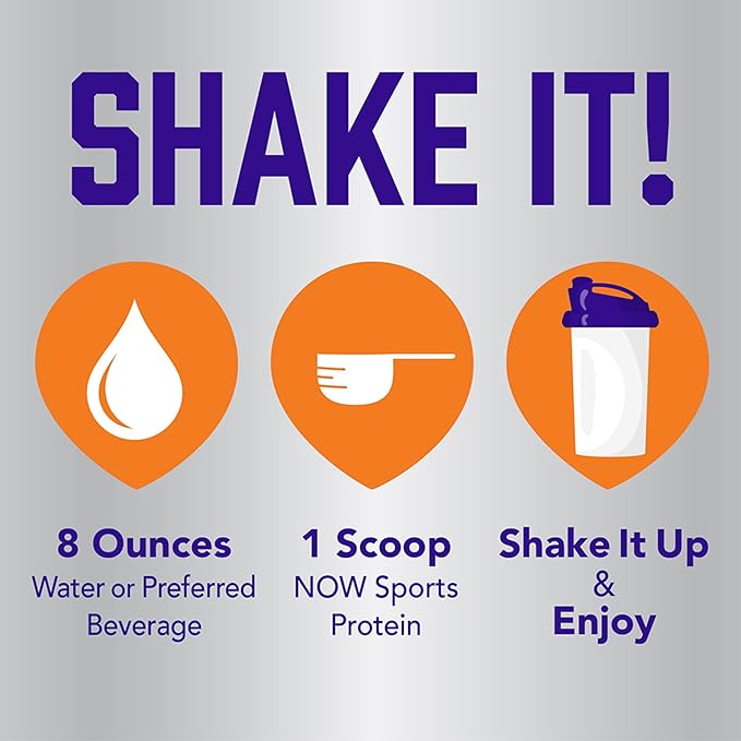 NOW Foods Sports Nutrition, Pea Protein 24 g, Easily Digested, Unflavored Powder, 12-Ounce