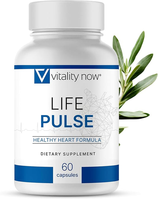 Life Pulse Natural Heart Health Supplement – 7 Power Ingredients for Blood Pressure & Cardiovascular Support – Non-GMO Formula for Men & Women – Made by Former NASA Scientist (Pack of 1)