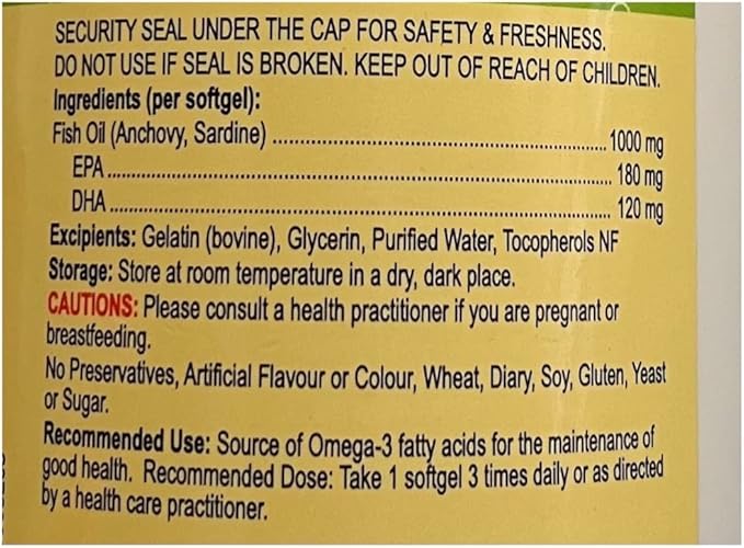 Halal Nutricholai Omega-3 DEEP SEA Fish Oil