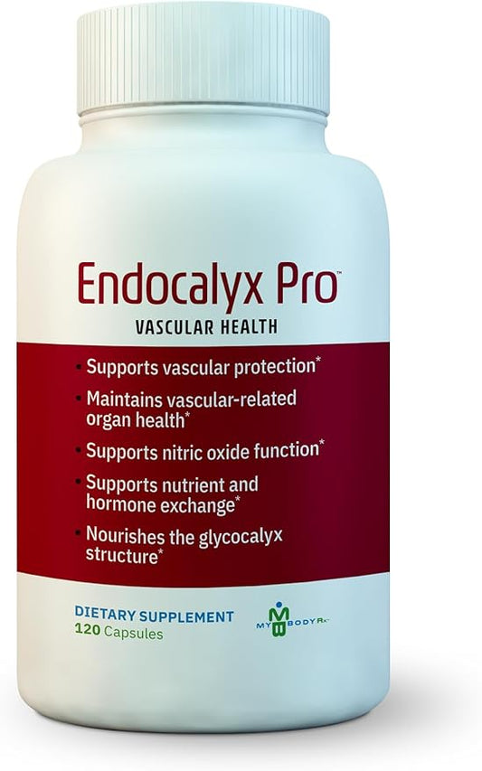 Endocalyx Pro Supplement – Endothelial Glycocalyx Support 120 Capsules - Vascular & Microcirculation Health – Clinically-Studied – Patented – Supports Nitric Oxide Functions