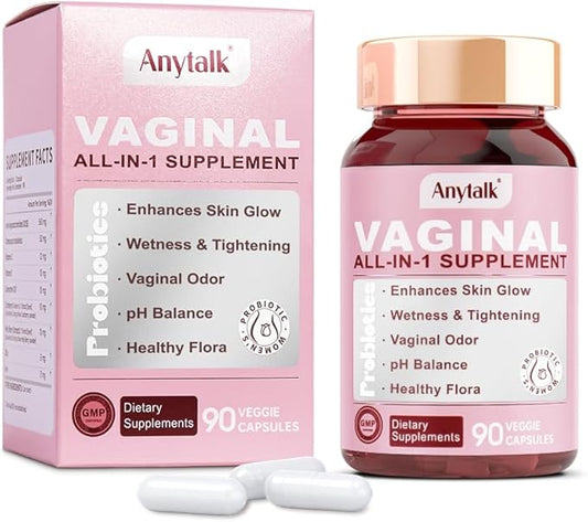 Vaginal Probiotics for Women pH Balance with Lactobacillus Probiotic Blend to Promote Healthy Vaginal Odor,Vaginal Flora - Women's Vaginal Health Probiotic 90 Count