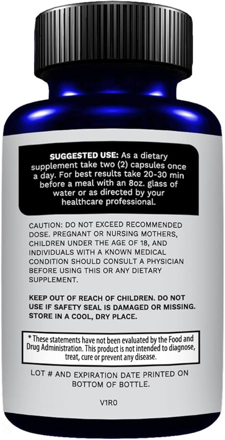 Immune Support Booster Supplement with Elderberry, Vitamin C, Echinacea, Turmeric Curcuminoids, Vitamin E, Vitamin B6, Zinc, L-Glutamine HCL, Garlic, Lactobacillus Acidophilus :: 60 Count, 1 Pack