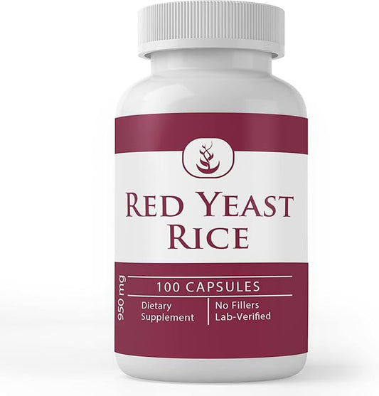 PURE ORIGINAL INGREDIENTS Red Yeast Rice Extract, (100 Capsules) Always Pure, No Additives Or Fillers, Lab Verified