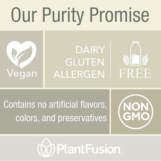 PlantFusion Complete Lean Plant Based Protein Powder - Prebiotic Fiber, Superfoods & Digestive Enzymes - Vegan, Gluten Free, Soy Free, Non-GMO - Chocolate Brownie 1 lb