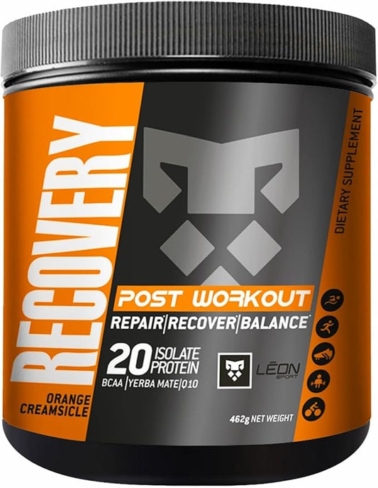 Leon Sport Post Workout Recovery Powder/Muscle Recovery Powder with Protein, COQ10, Amino Acids and BCAA/Daily Protein & Amino Acid - 14 Servings
