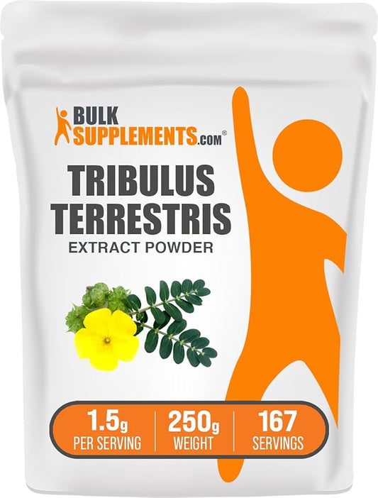 BulkSupplements.com Tribulus Terrestris Extract Powder - Tribulus Terrestris Supplements, Tribulus Terrestris Powder - Herbal Supplement, 1500mg per Serving, 250g (8.8 oz) (Pack of 1)