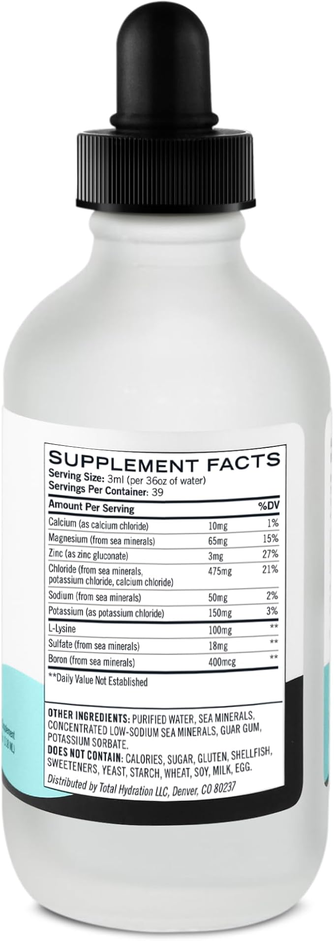 Daylyte Electrolyte Drops, Unflavored, Sugar Free Daily Hydration Supplement with Magnesium, Calcium, & Zinc (39 Servings)