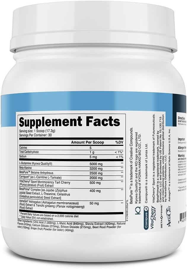 Transparent Labs Post - Post-Workout Recovery Muscle Builder with L-Glutamine, Beta-Alanine and BetaPure Betaine Anhydrous for Muscle Recovery and Muscle Building - 30 Servings, Black Cherry