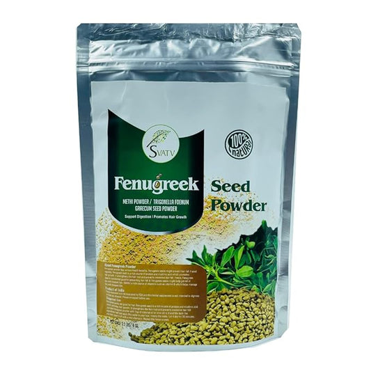 SVATV Fenugreek Seed Powder | Trigonella Foenum | Asian cuisine | Best for Hair & Skin Care | Promotes Hair Growth- 227 Gram, Half Pound, 8 Ounce