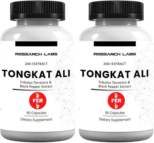 Research Labs Longjack Tongkat Ali Extract Capsules 200x Strength | 200,000 mg | Strength, Drive, Performance & Muscle Mass (2)