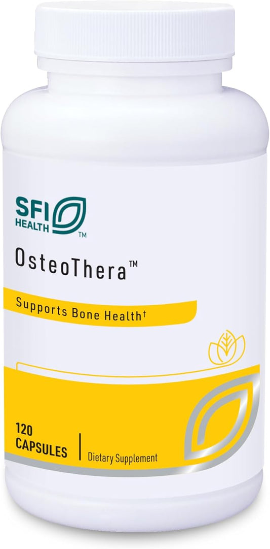 Klaire Labs Osteothera Capsules - Hypoallergenic & Multifactorial Bone Support Formula with Calcium, Vitamin K, D3, Magnesium & Boron (120 Capsules)