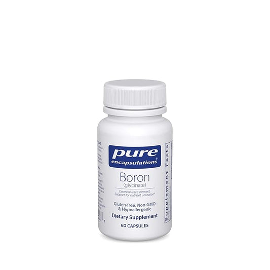 Pure Encapsulations Boron (Glycinate) | Supplement for Hormone Balance, Bone Strength and Health, Connective Tissue, and Nutrient Metabolism* | 60 Capsules