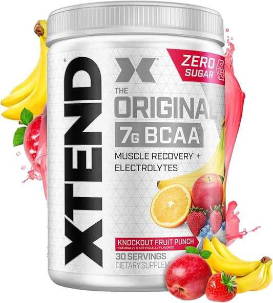 Original BCAA Powder 7g BCAA and 2.5g L-Glutamine, Sugar Free Post Workout Muscle Recovery Drink with Amino Acids for Men & Women, 30 Servings