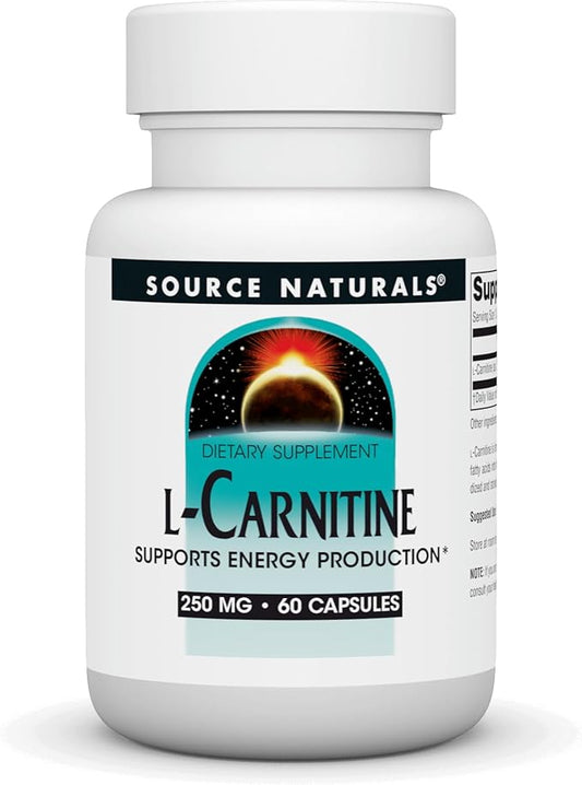 Source Naturals L-Carnitine for Metabolic Energy* - 250 mg - 60 Capsules