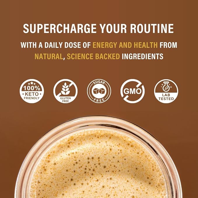 CAFFEINE ARMY Vanilla Latte | Comprehensive Functional Coffee with MCTs, CoQ10, Collagen and Adaptogens: Clean Energy + Supports Daily Attention, No Jitters or Crash (7.8 oz 22 Servings)