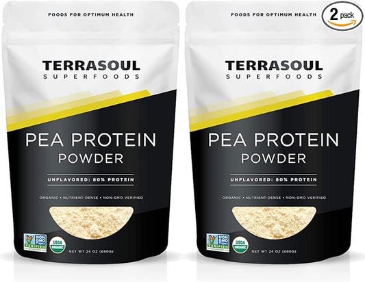 Terrasoul Superfoods Organic Pea Protein, 3 Pounds