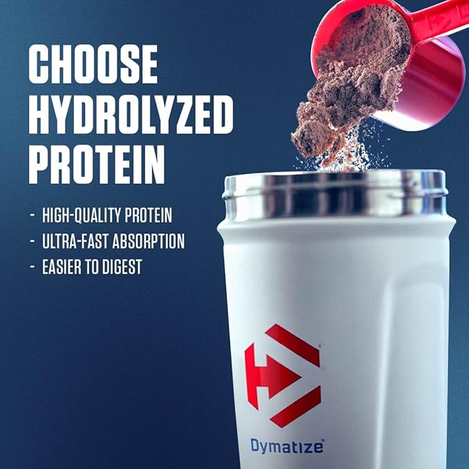 Dymatize ISO100 Hydrolyzed Protein Powder, 100% Whey Isolate Protein, 25g of Protein, 5.5g BCAAs, Gluten Free, Fast Absorbing, Easy Digesting, Gourmet Chocolate, 5 Pound
