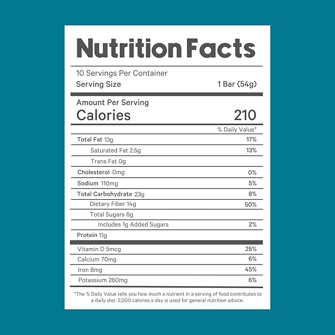 Meal Replacement Bar by LyfeFuel - Vegan Protein Bar Packed with Organic Superfoods, Fiber & 21 Essential Nutrients from 100% Plant Based Whole Foods (Fudgy Brownie - Box of 10) Gluten Free, Paleo