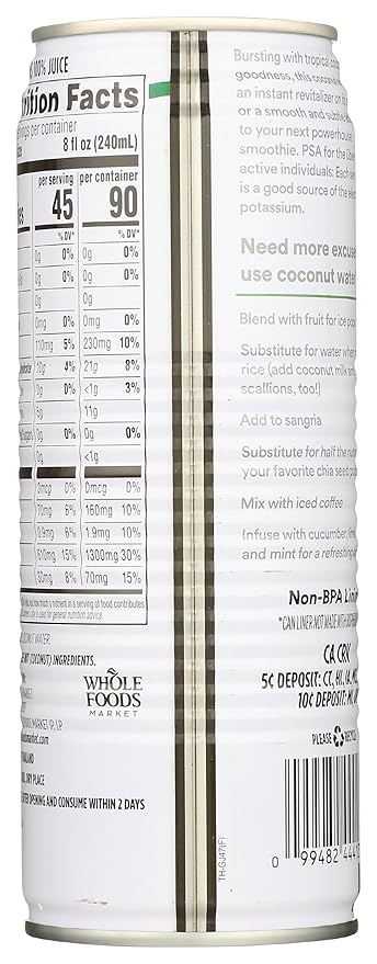 365 by Whole Foods Market, Coconut Water, 17.6 Fl Oz