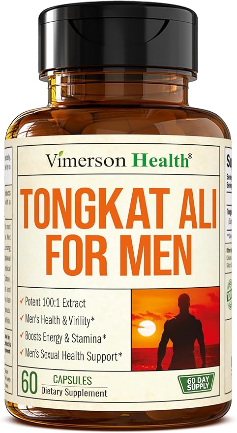 Tongkat Ali for Men - Premium & Potent Testosterone Supplement for Men with Longjack Tongkat Ali Powder - Male Enhancing Supplement for Workout - Testosterone Support & Muscle Builder - 2 Month Supply