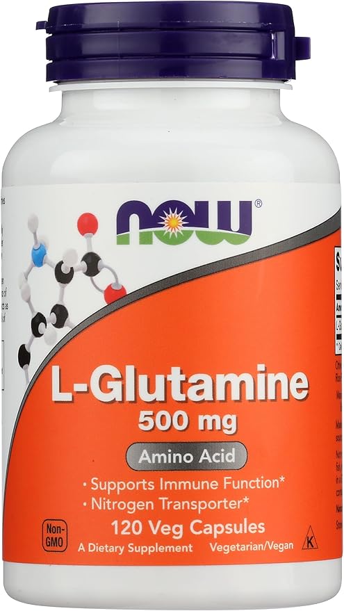 Now Foods Glutamine 500mg Capsules, 120 CT