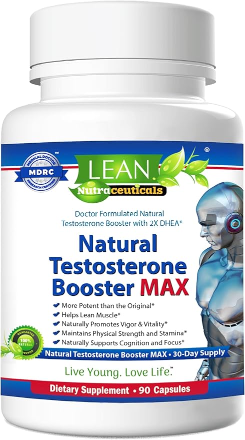 Testosterone Booster for Men over 50, Max Male Test Enhancing Pill, Libido Muscle Growth Super Workout Energy Supplement, Tongkat Ali, Tribulus, Maca Root, Horny Goat Weed, DHEA, Boron 90 Capsules