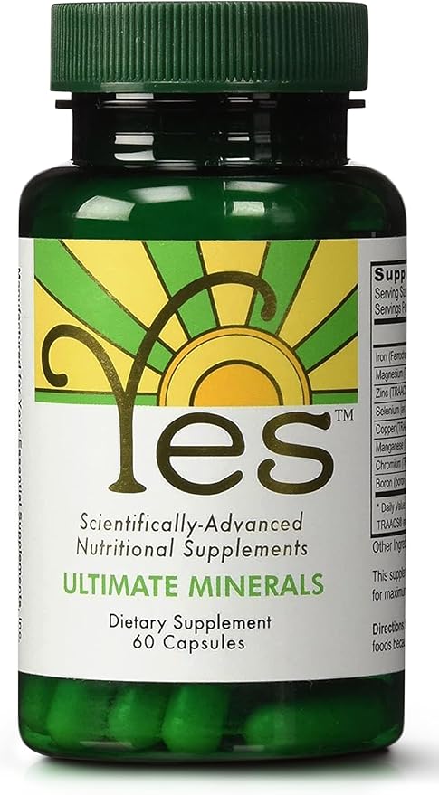 Trace Minerals Supplement - Ultimate Mineral Supplements for Men and Women | Chromium, Iron, Selenium, Magnesium, Zinc, Boron Supplement for Men | Womens and Mens Health Supplement | 60 Capsules | Yes