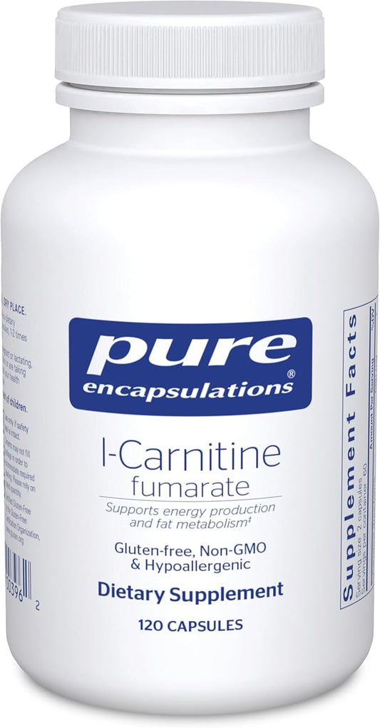 Pure Encapsulations L-Carnitine Fumarate | Hypoallergenic Supplement Support for Enhanced Muscle | 120 Capsules