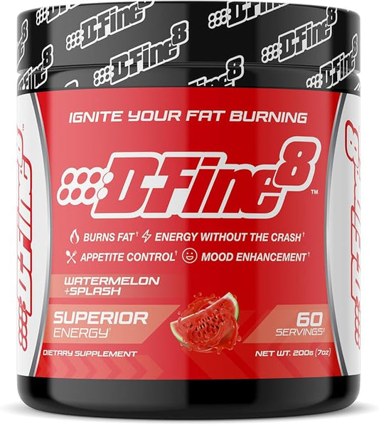 Thermogenic Pre-Workout Energy Powder & Shredding Supplement, Boost Energy Mood & Focus, Sugar Free, Contains Senactiv, Endurance, 300mg Caffeine, N-Acetyl-L-Tyrosine (Watermelon Splash)