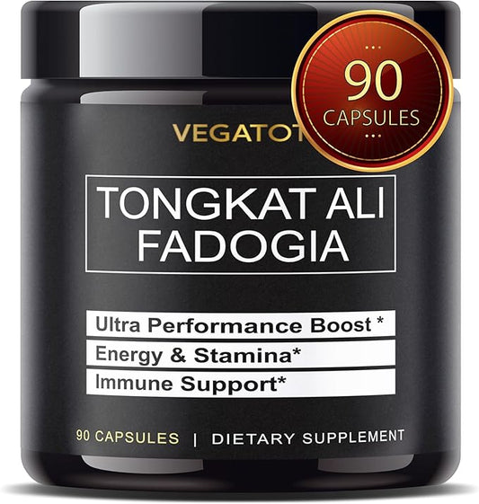 VEGATOT Fadogia Agrestis Tongkat Ali Ultra Herbal Supplement **USA Made and Tested** Potency Boosted with Creatine, L-Citrulline, L-Arginine - Promote Energy & Performance