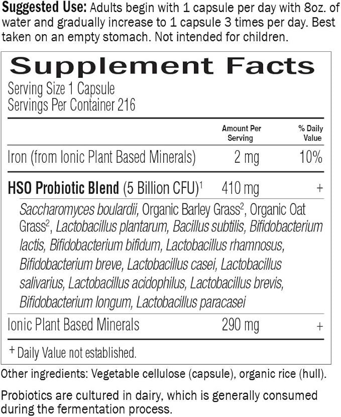 Garden of Life Whole Food Probiotic Supplement - Primal Defense ULTRA Ultimate For Digestive and Gut Health, 216 Vegetarian Capsules