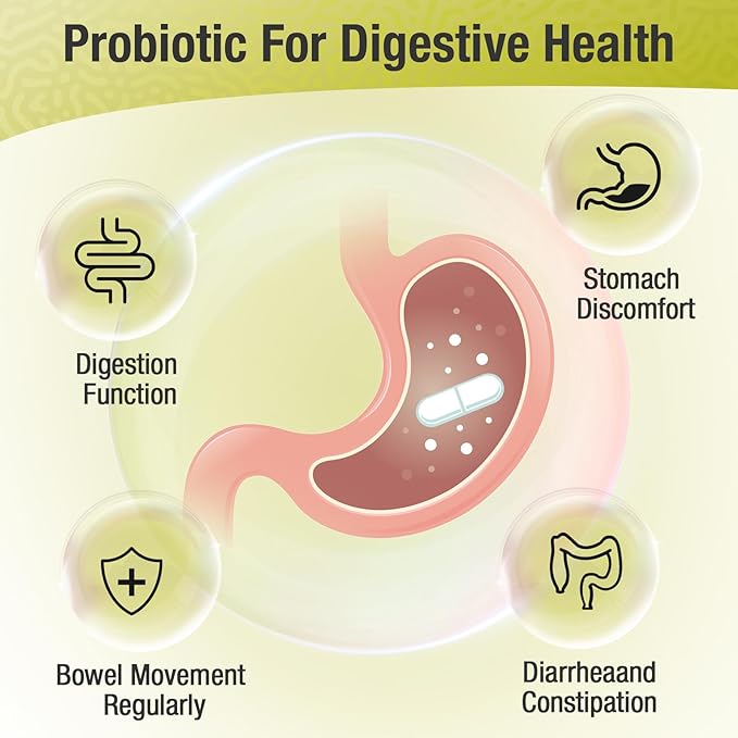 Probiotics for Women & Men - 300 Billion CFU, 22 Strains + 15 Organic Herbs Prebiotics Blend, Daily Probiotic for Digestive Health, Immune, Gut, Bloating - 120 Vegetarian Capsule (120-Days Supply)
