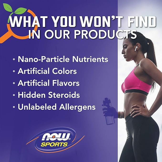 NOW Foods Sports Nutrition, Pea Protein 24 g, Fast Absorbing, Unflavored Powder, 2-Pound