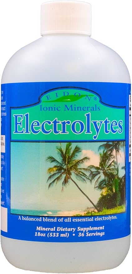 Eidon Ionic Minerals Electrolytes - Liquid Electrolyte Drops, Ionic Mineral Supplement to Add to Water, Replenish & Balance The Electrolyte Equilibrium, Hydration Support, Sugar Free - 18 oz