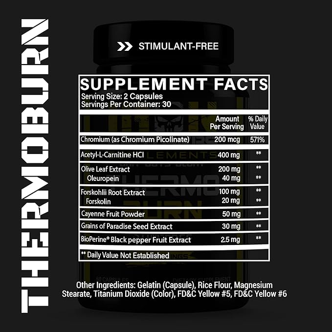 Iron Brothers Supplements Stimulant Free Fat Burners for Women and Men – Weight Loss - Non Stim Thermogenic Fat Burner – Dietary Supplement – Metabolism Booster with Cayenne Pepper – 30 Day Supply
