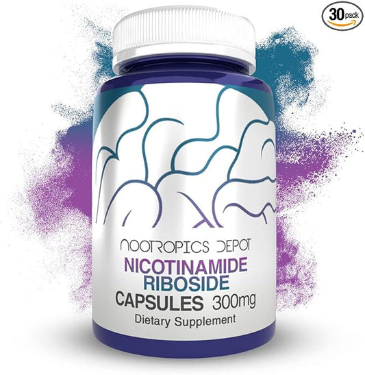 Nootropics Depot Nicotinamide Riboside Capsules | 300mg | NAD+ Precursor | 30 Count | Promotes NAD+ Levels | Cellular Energy