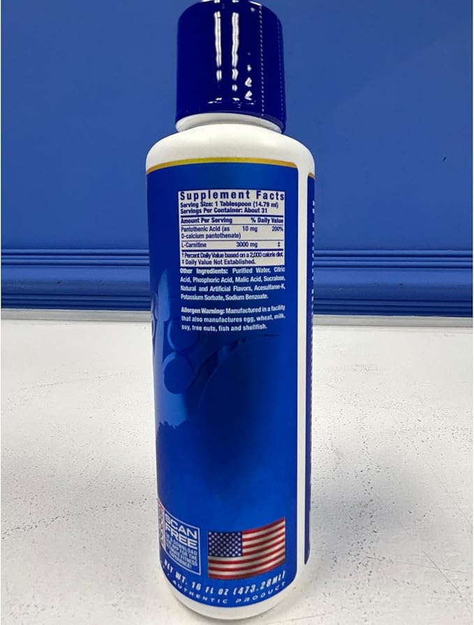 Ronnie Coleman Signature Series L-Carnitine XS 3000 Liquid, Amino Acids Metabolism and Lean Muscle Strength Support, Stimulant Free, Sugar Free, Zero Carbs, Orange Smash, 16 Oz