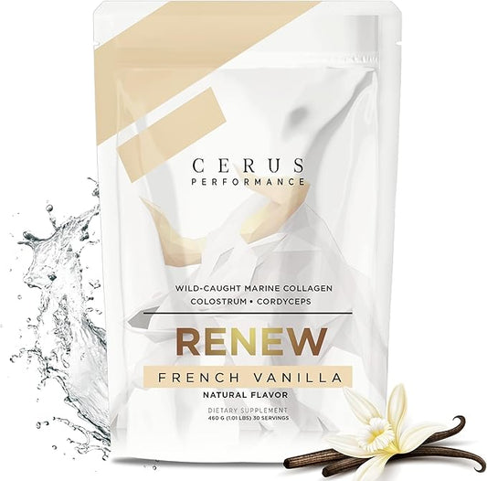 Cerus Performance Renew Premium Athletic Blend – Enhance Performance, Boost Recovery, Support Joint Health & Stamina – Ideal for Athletes & Strength Trainers, 30 Servings