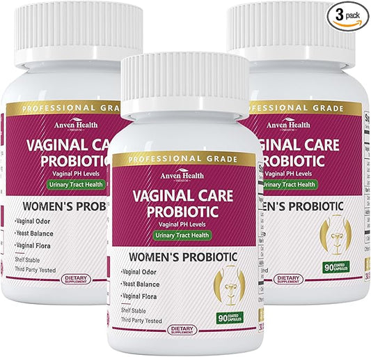 Vaginal Probiotics for Women - 60 Billion Womens Probiotic for Vaginal Flora, Odor, Yeast, Gut & Digestive Health with Saffron, Lecithin, Cranberry & Olive Leaf Extracts | 270 Veggie Caps