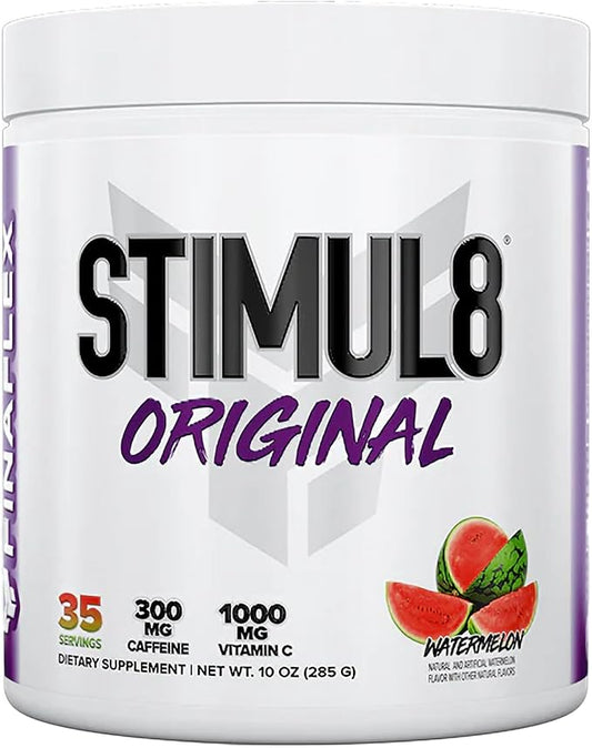 FINAFLEX STIMUL8 Original Pre-Workout, Watermelon - Energy, Strength & Endurance for Men & Women - with Caffeine, Beta-Alanine & Vitamin C - 35 Servings