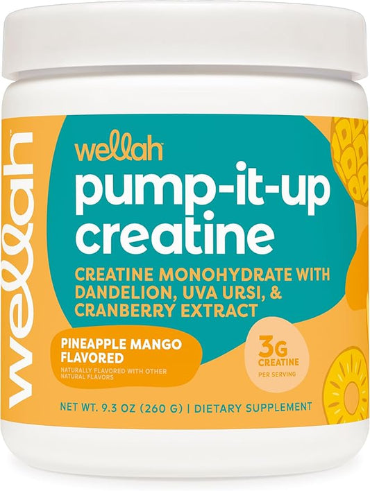Pump-It-Up Creatine (50 Servings, Pineapple Mango) - Creatine Monohydrate with Dandelion, Uva Ursi, & Cranberry Extract