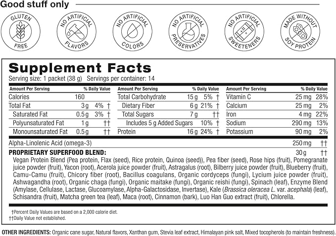 BODi Shakeology Plant Based Protein Powder Blend – Gluten-Free Shake with Vitamins and Minerals – Helps Support Weight Loss, Lean Muscle, Gut Health, Vanilla - 14 Servings