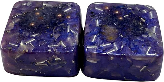 Misty Lavender 2 Mini Cube Tower Busters Crystal Orgone (Misty Lavender)