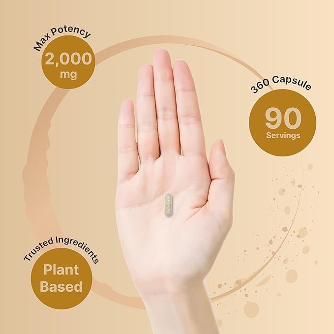 NatureBell Psyllium Husk Capsules 2,000mg Per Serving, 360 Count, with Inulin & Chia Seed – Soluble Fiber for Digestion – Plant Based Herbal Fiber Supplement, Non-GMO, Gluten Free