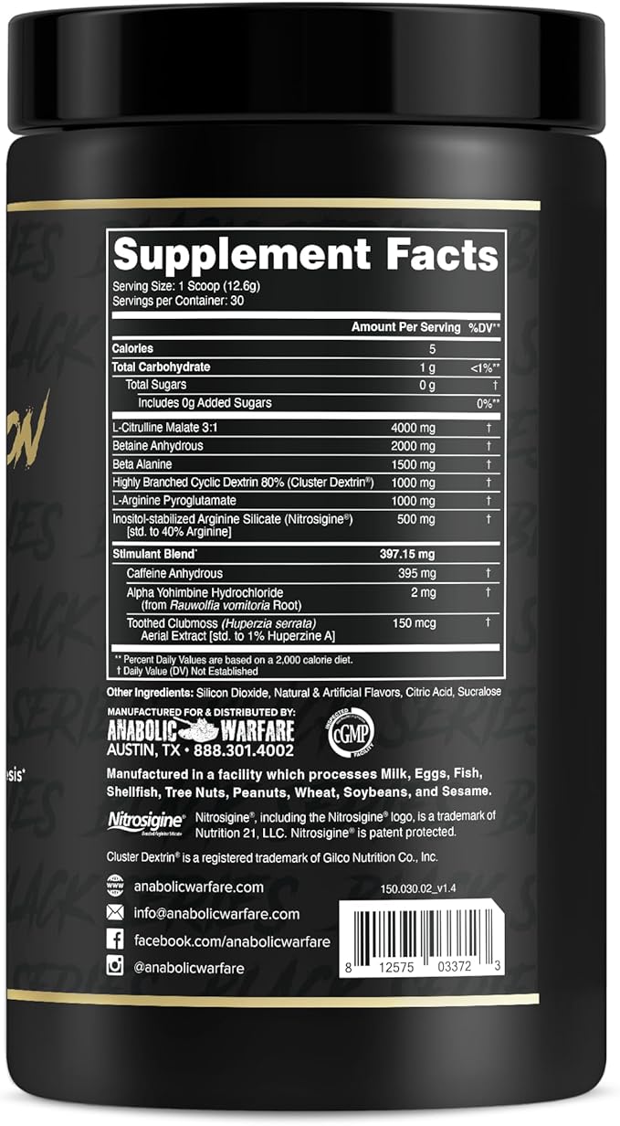 Anabolic Warfare Nuclear Armageddon Pre Workout Powder Pre-Workout for Men & Women with L-Citrulline, Beta Alanine Powder and Caffeine (Fruit Explosion - 30 Servings)